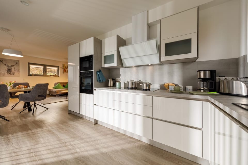 Kitchen or kitchenette, stove, kitchen