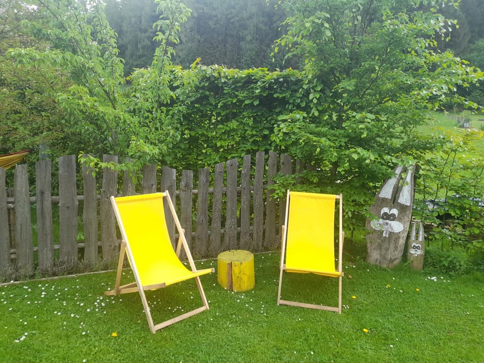 Spring, Garden, Garden view, sunbed