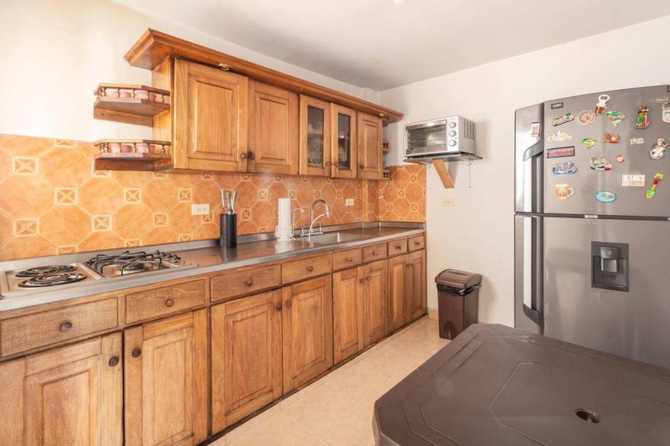 Kitchen or kitchenette, oven, stove