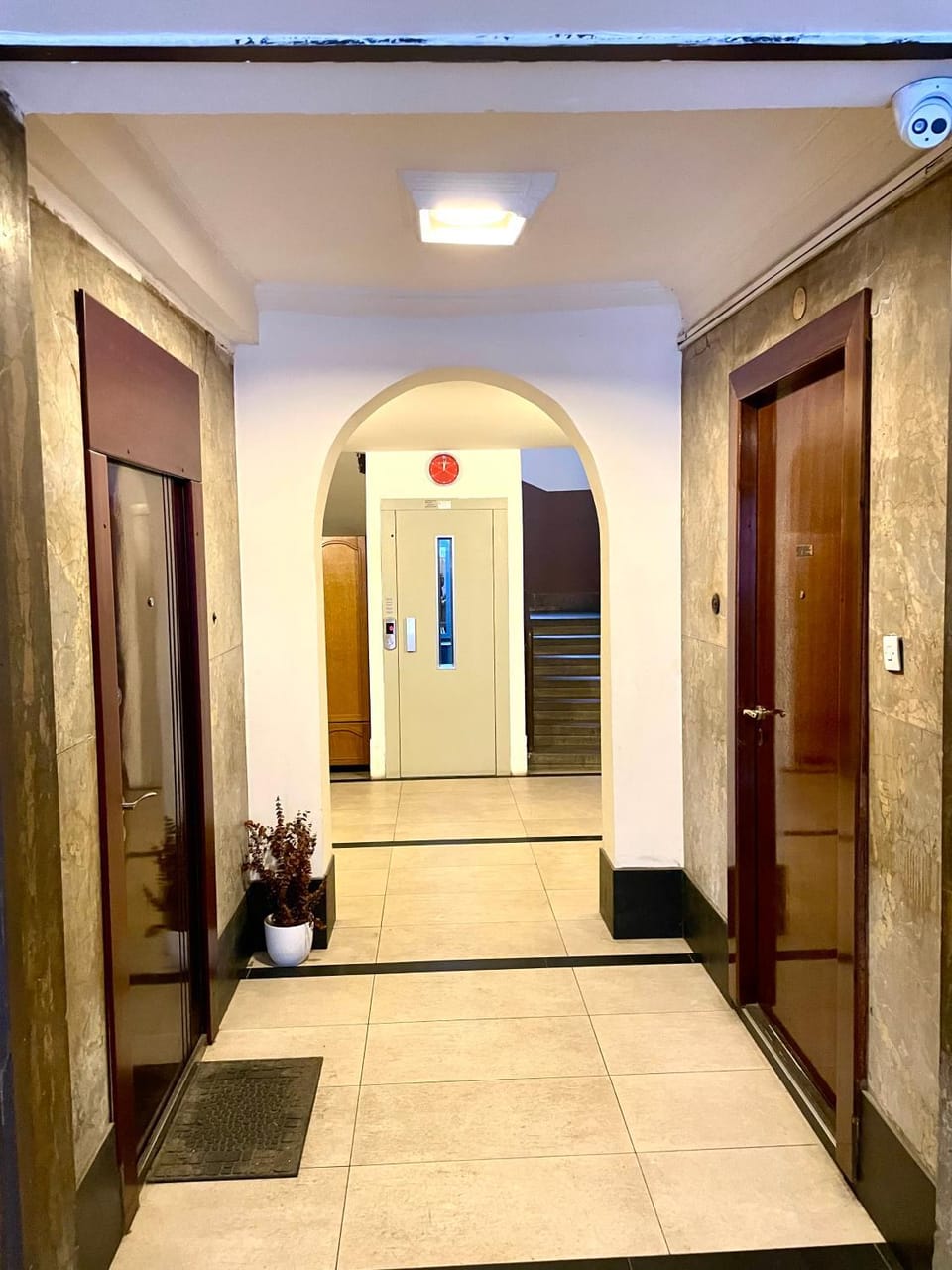 Property building, elevator