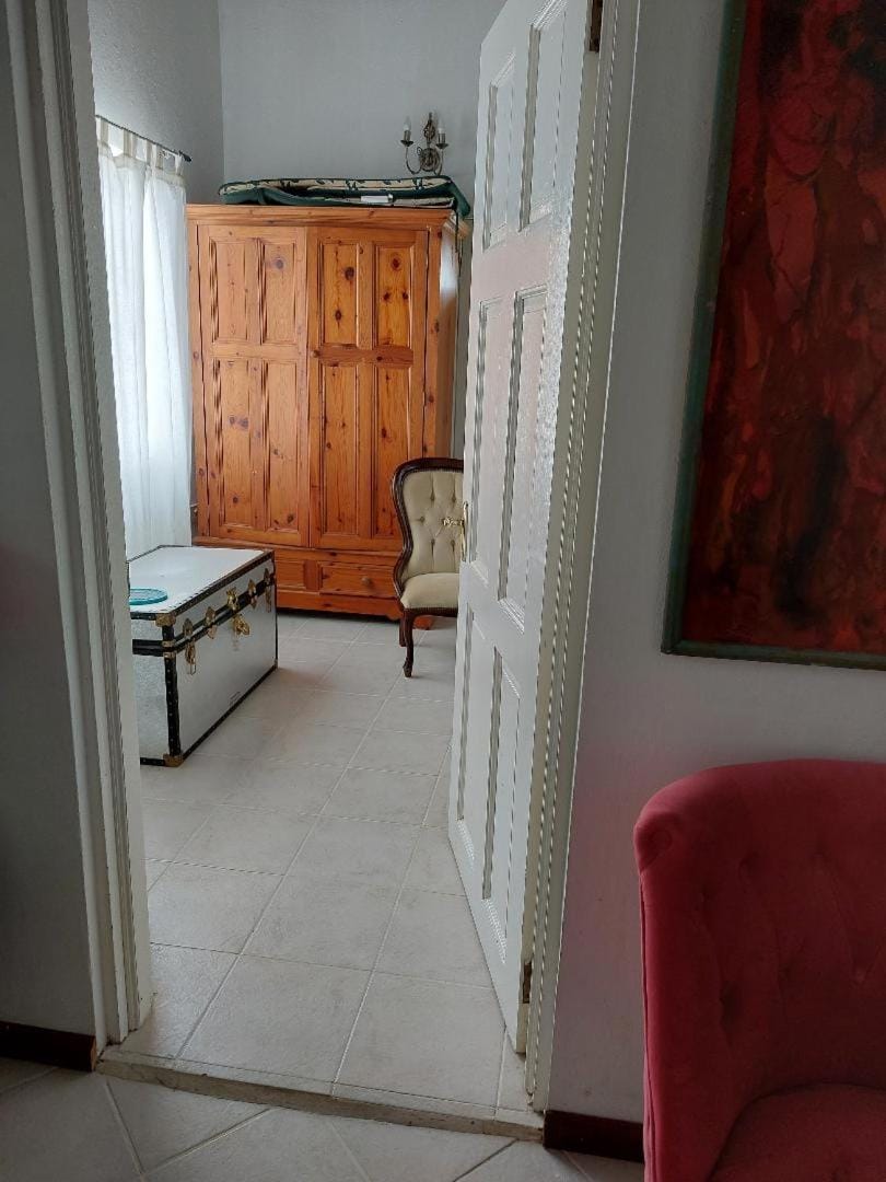 Seating area, wardrobe