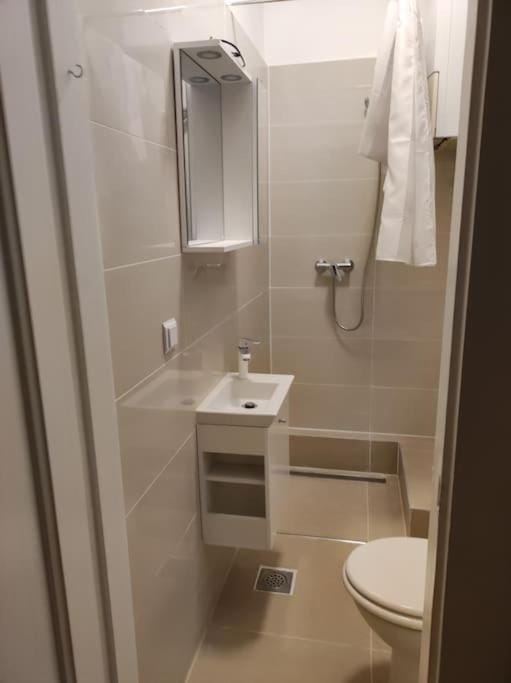 Shower, Toilet, Bathroom, towels