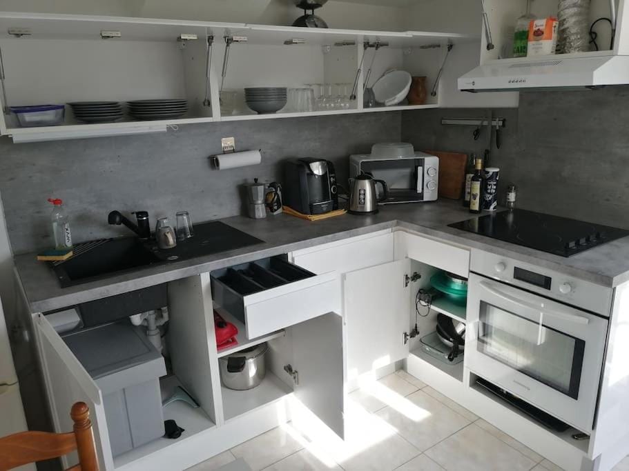 Kitchen or kitchenette, minibar, toaster