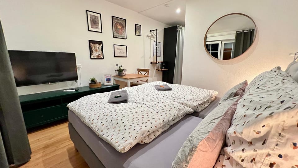 Bed, TV and multimedia, Photo of the whole room