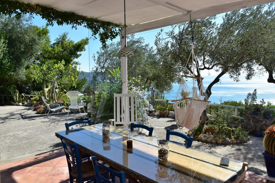Patio, View (from property/room), Garden view, Sea view