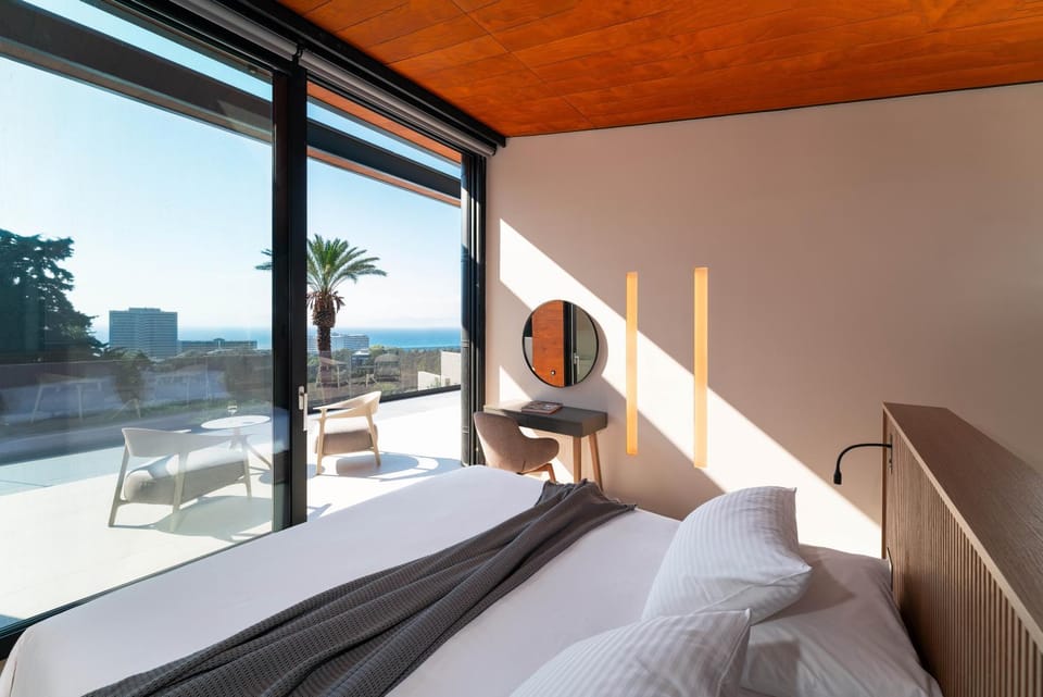 Bed, View (from property/room), Bedroom, Sea view