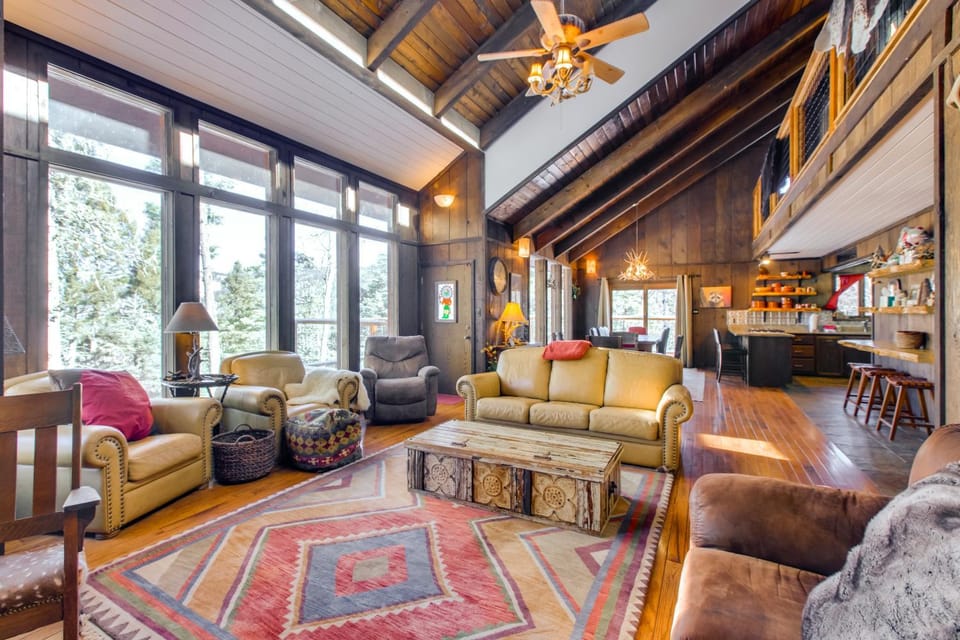 Angel Fire Cabin w/ Game Room ~ 4 Mi to Ski Resort Cabin in Angel Fire