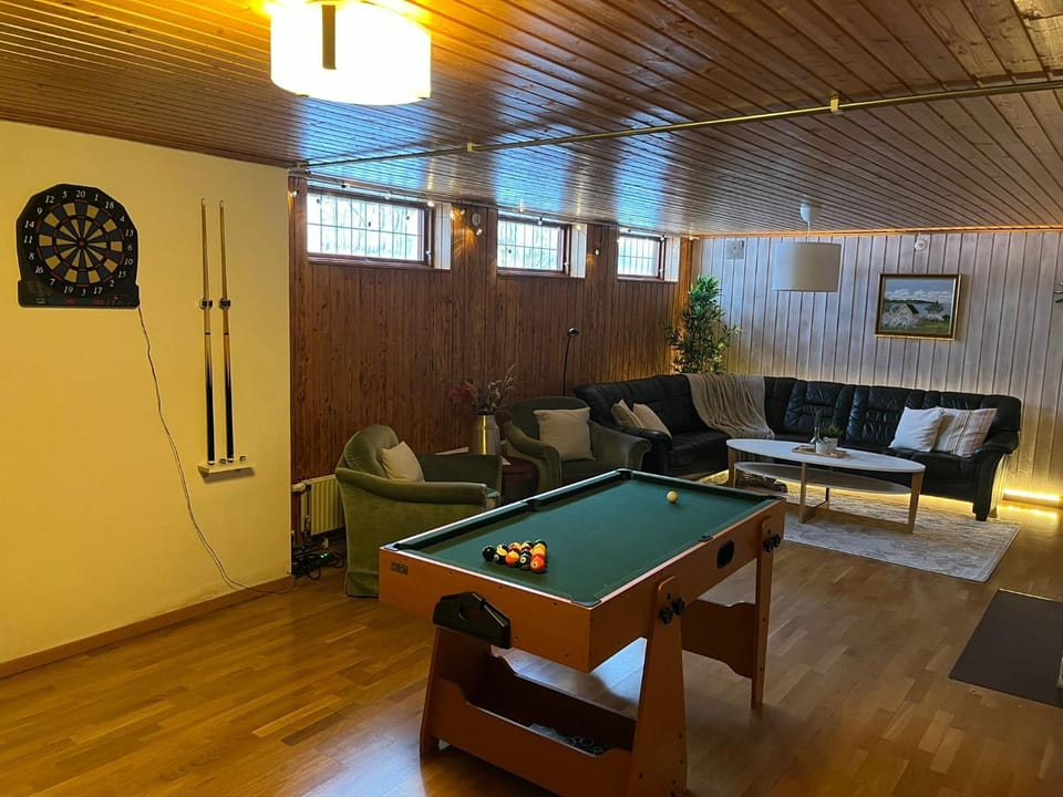 Communal lounge/ TV room, Billiard, Billiard, Darts, Game Room, Game Room, Living room, Seating area, Evening entertainment