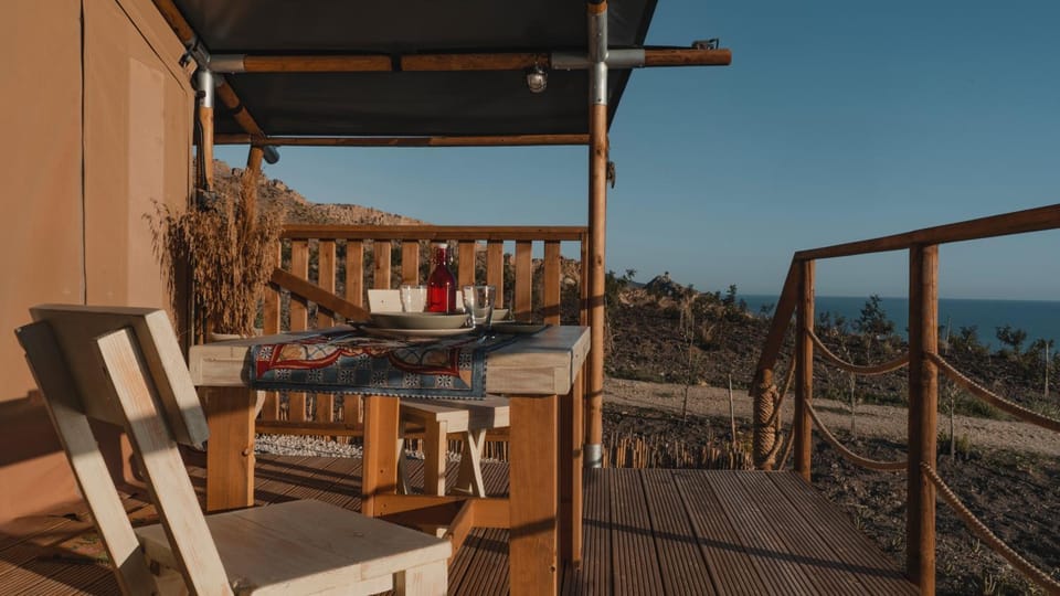 Patio, Natural landscape, View (from property/room), Dining area, Sea view
