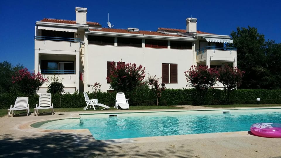 Property building, Garden, Swimming pool, sunbed