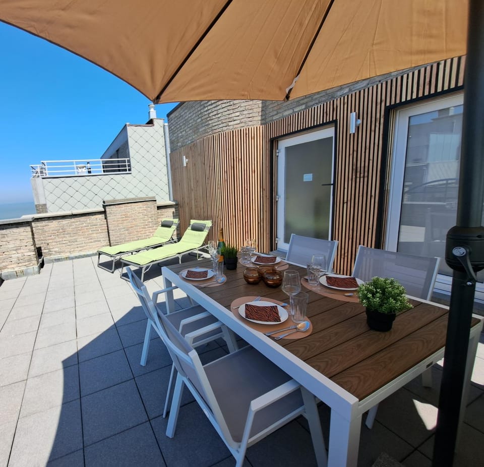 Duplex met zonnig zuidterras aan haven en zee Apartment in Flanders