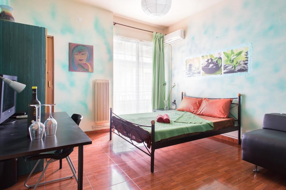Bed, Balcony/Terrace, Photo of the whole room, Bedroom, air conditioner