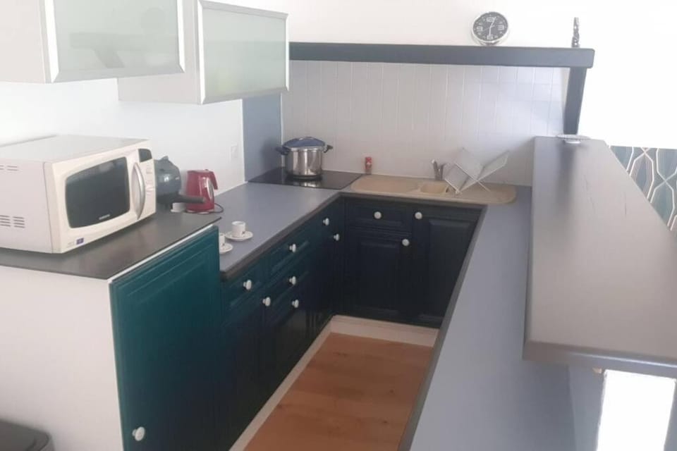 Kitchen or kitchenette, minibar, stove, toaster