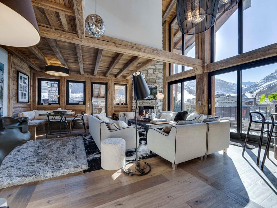 Appartement de luxe avec jacuzzi, terrasse et cheminée - 10 personnes - FR-1-567-97 Apartment in Val dIsere