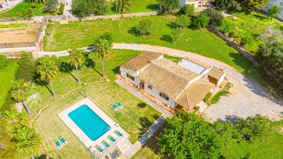 Natural landscape, Bird's eye view, Pool view, Swimming pool