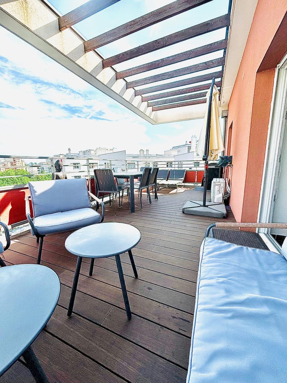 Patio, Day, View (from property/room), Balcony/Terrace, Living room, Seating area