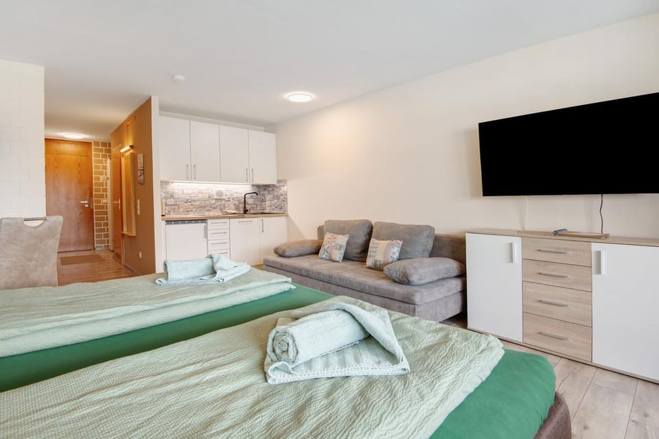 Property building, Living room, Bedroom