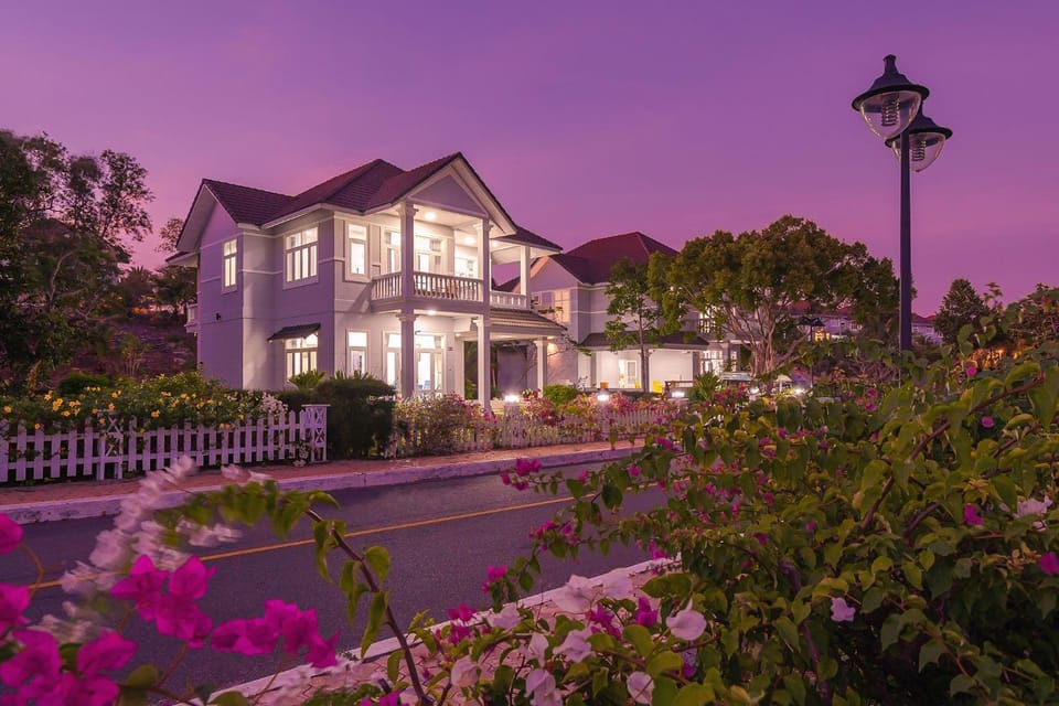 Property building, Night, Garden