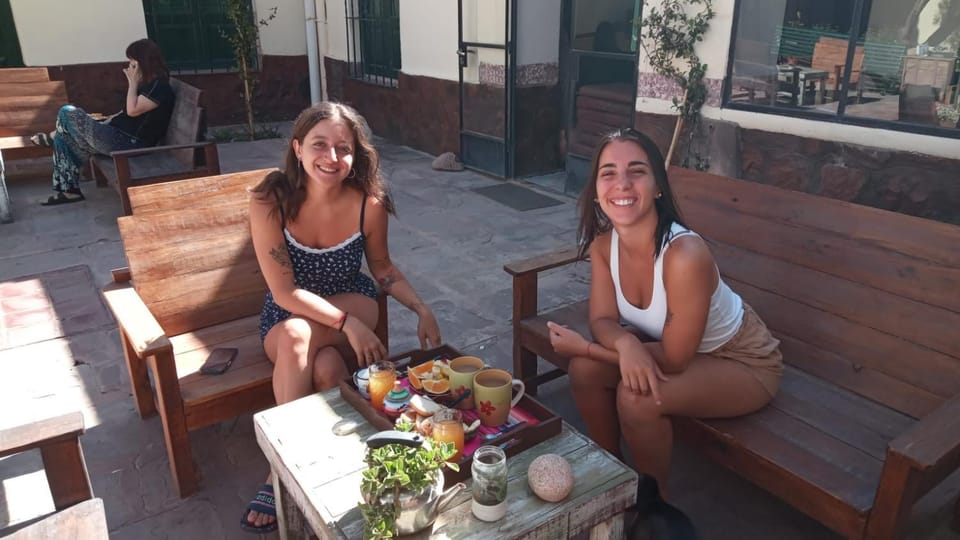 Patio, People, Breakfast, group of guests, Inner courtyard view