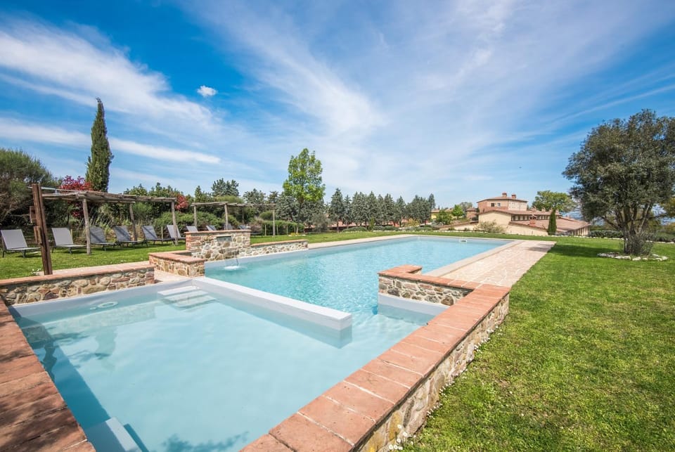 Property building, Living room, Swimming pool