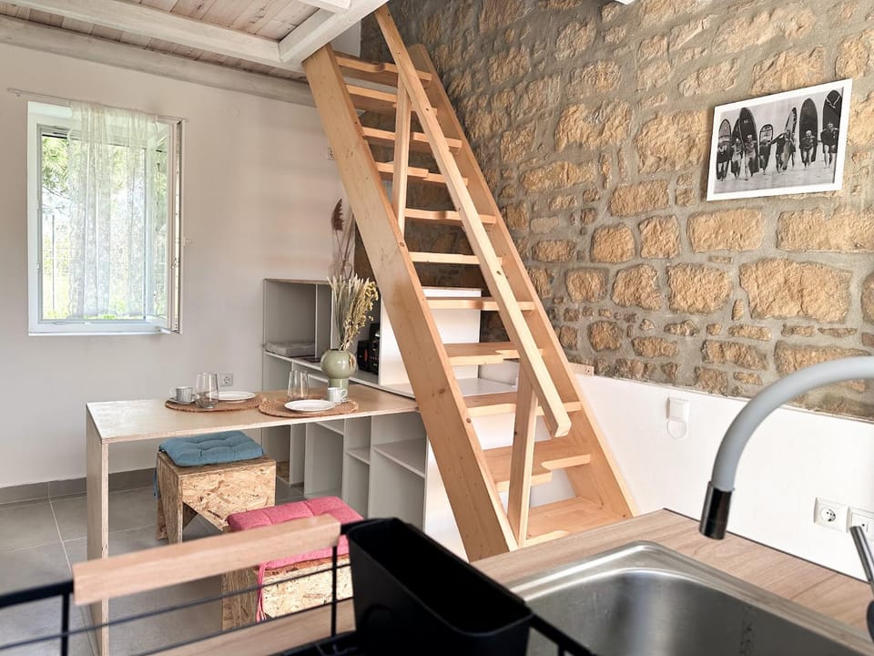 Surf-themed stone house at Kalliopi 2 House in Decentralized Administration of Macedonia and Thrace