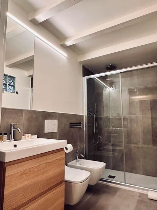Shower, Toilet, Bathroom, towels