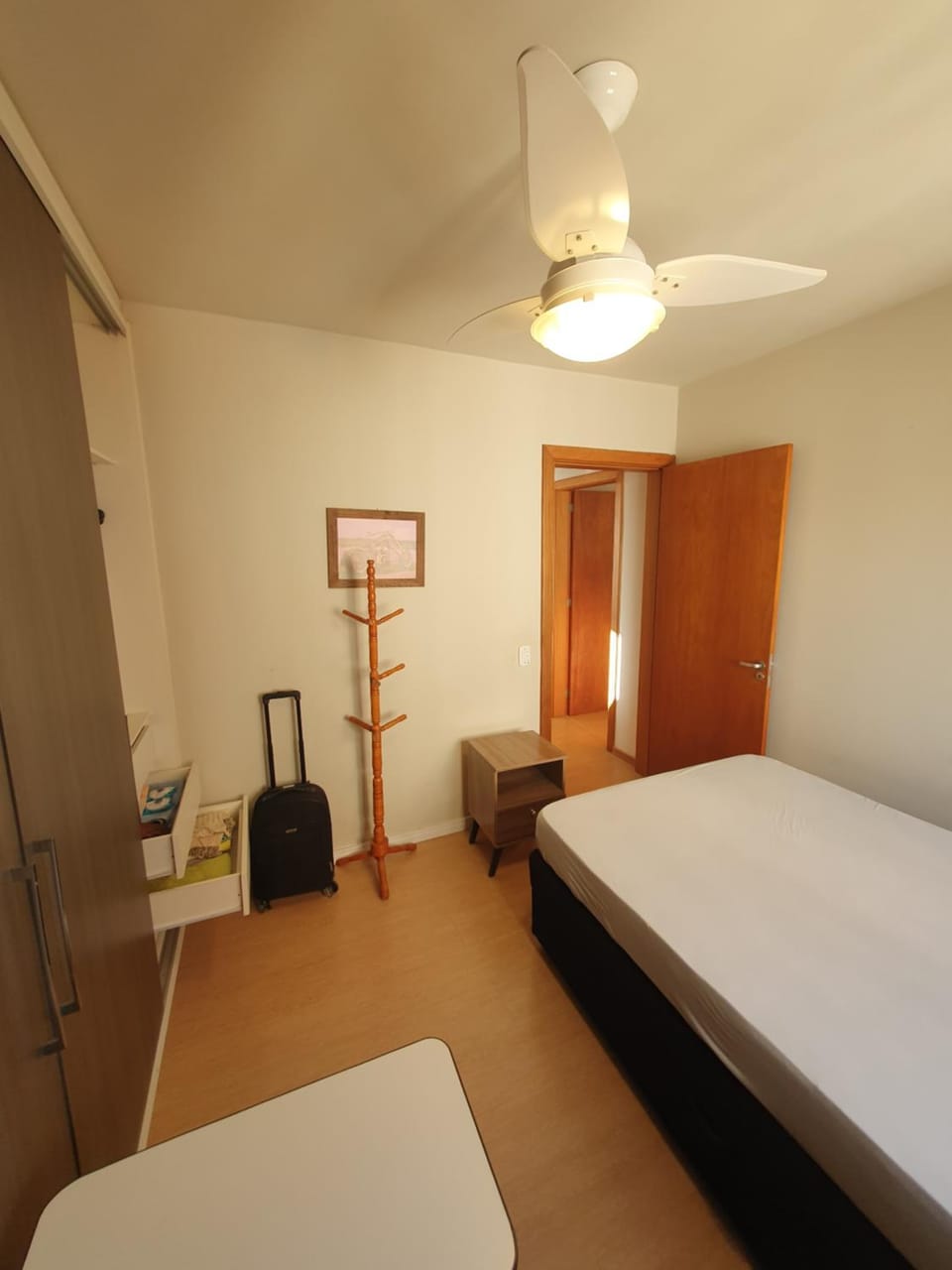 Bed, Bedroom, hair dresser, wardrobe