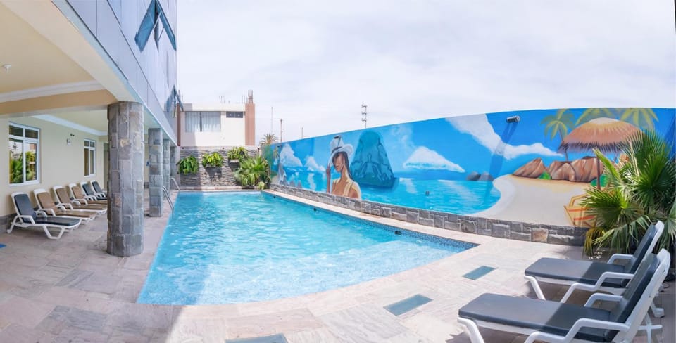 Patio, Day, Pool view, Swimming pool