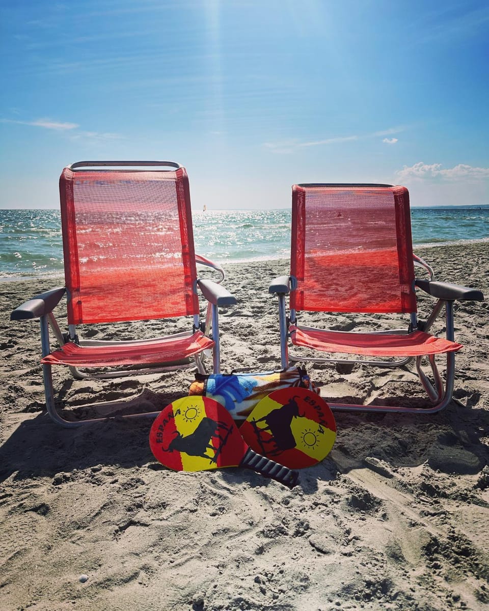 Beach, sunbed