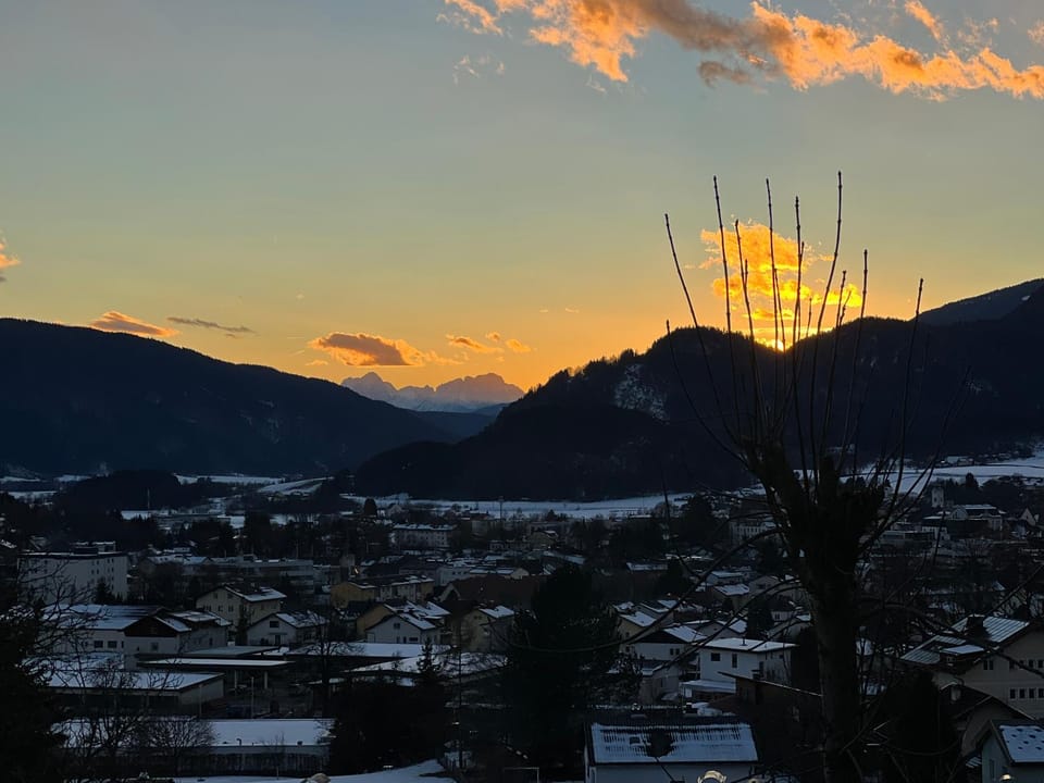 Mountain view, Sunset