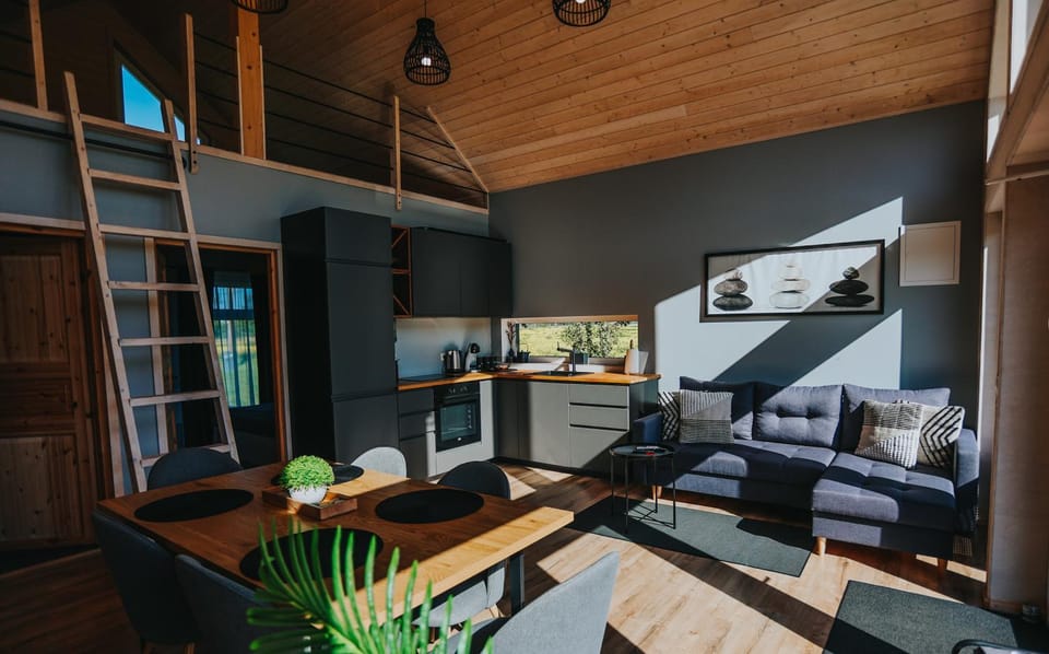 Kitchen or kitchenette, Living room, Dining area