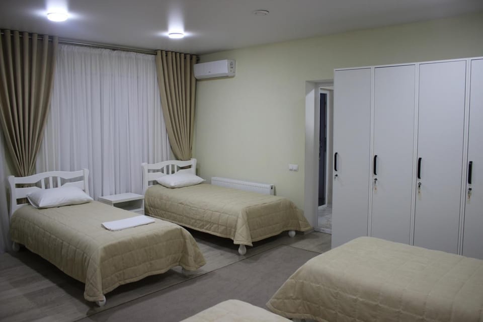 Bed, internet, microwave, towels, wardrobe, air conditioner