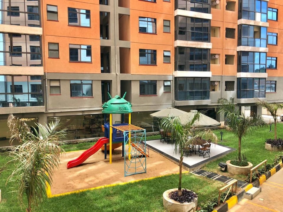 Property building, Children play ground, Garden