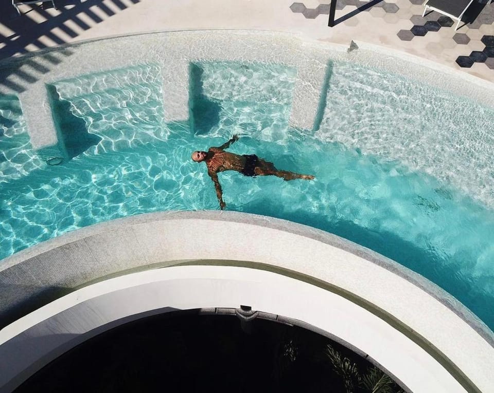 View (from property/room), Swimming pool, Swimming pool, group of guests