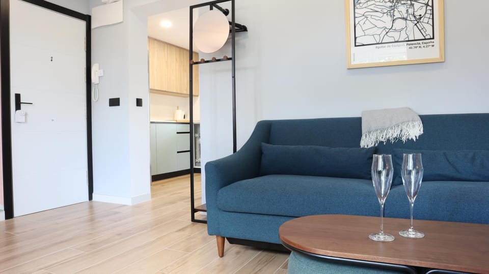 Living room, kitchen