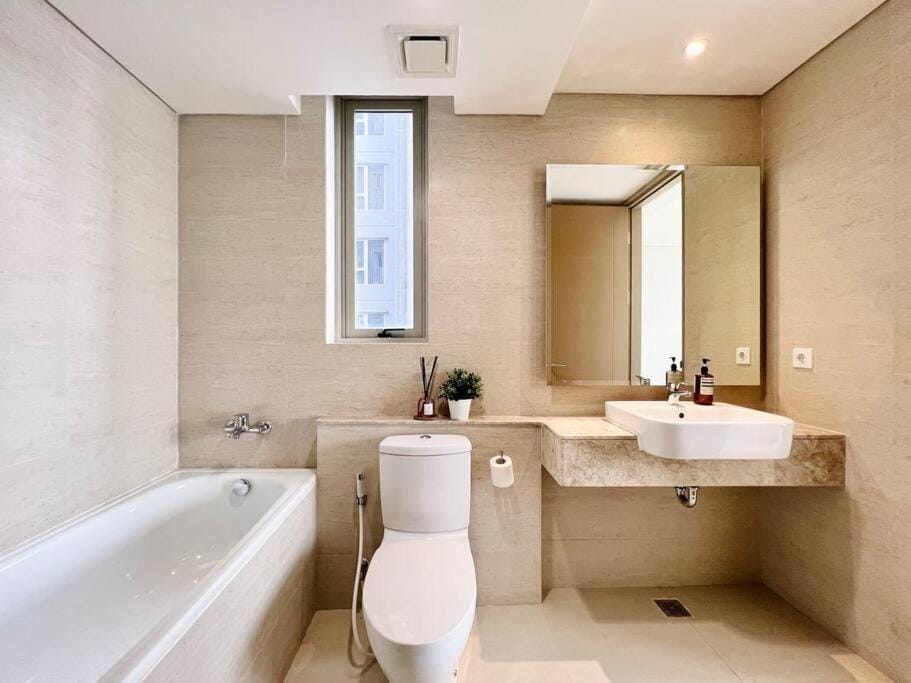 Stylish Seaview 3 BR Condo at PIK Apartment in Jakarta