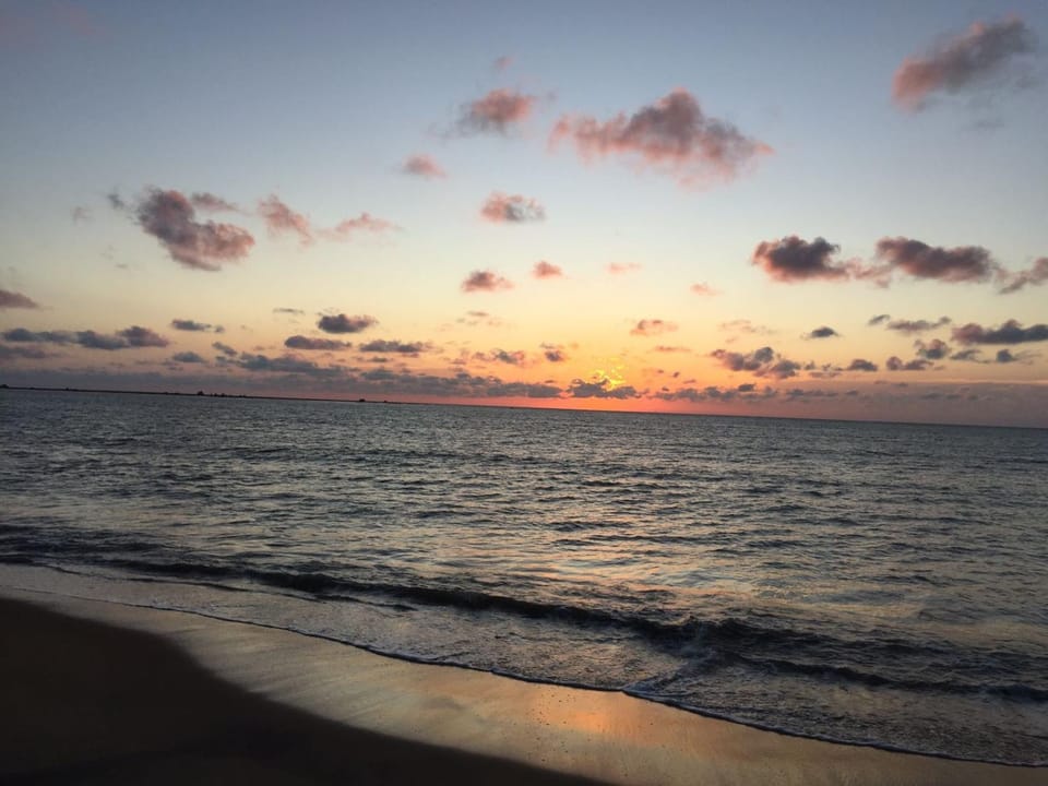 Natural landscape, Beach, Sunset