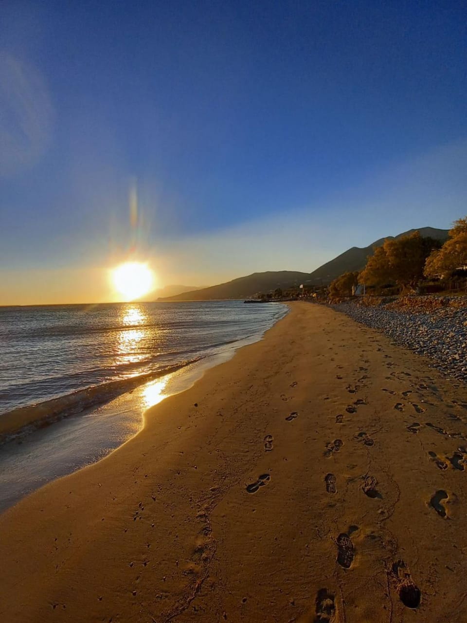 Day, Natural landscape, Beach, Sea view, Sunset