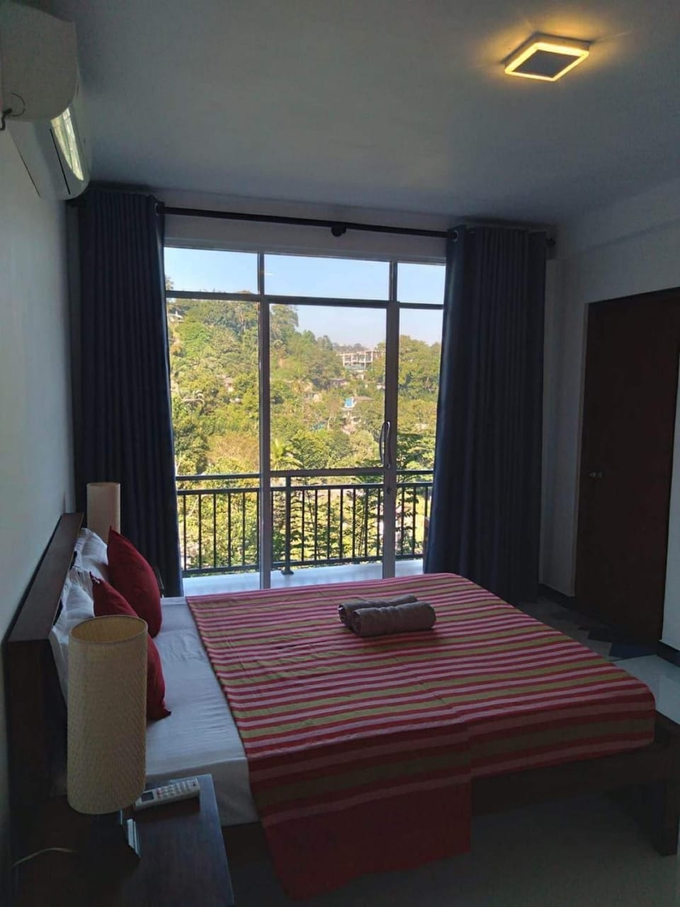 Bed, Natural landscape, View (from property/room), Bedroom