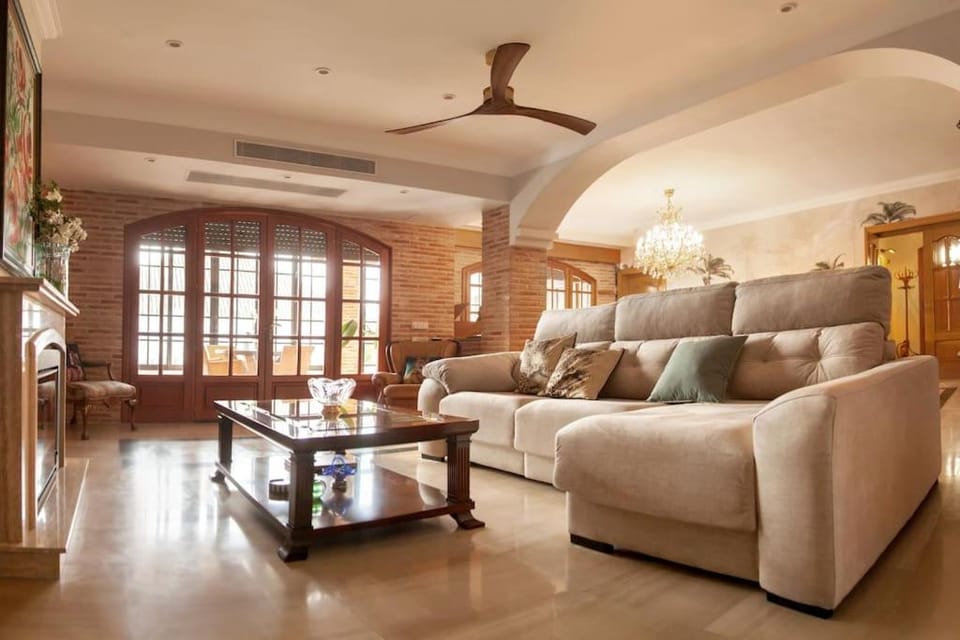 Living room, fireplace