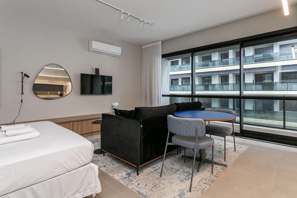 Rooftop Pool with Sea View | Foodhall | WI-FI 200MB #TopTower Apartment in Florianopolis