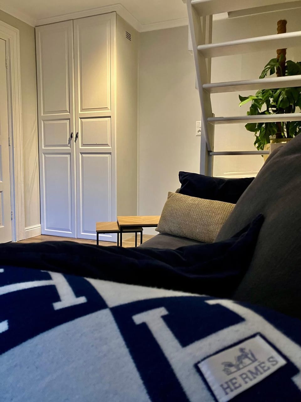 Bed, Living room, Photo of the whole room, Seating area, Bedroom
