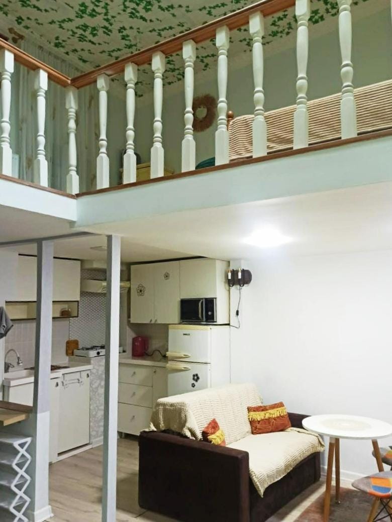 Kitchen or kitchenette, Living room, Photo of the whole room, Seating area, Bedroom