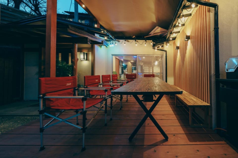 BBQ facilities, Dining area
