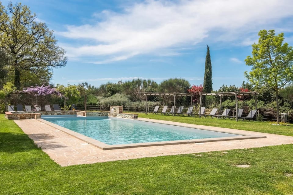 Property building, Living room, Swimming pool