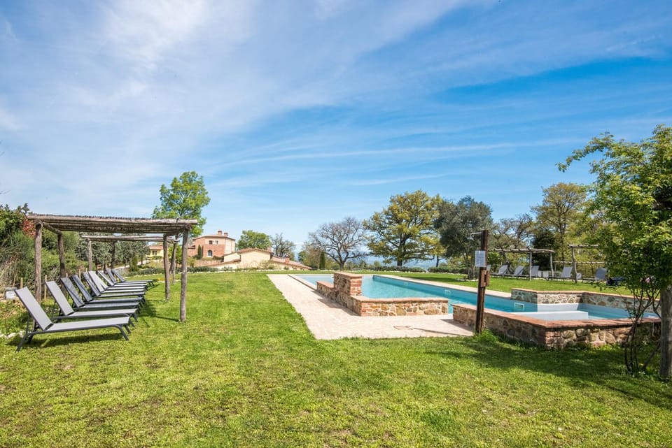 Property building, Living room, Swimming pool