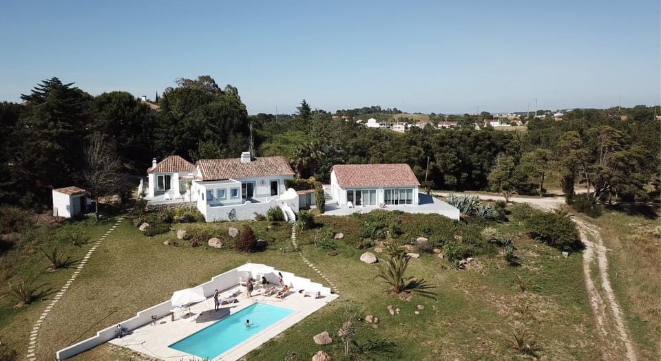 Property building, Day, Natural landscape, Bird's eye view, Pool view, Swimming pool