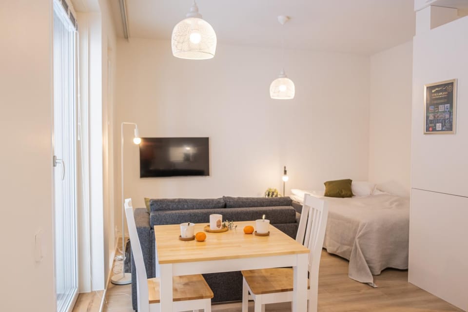 Bed, TV and multimedia, Living room, Photo of the whole room, Dining area, Bedroom