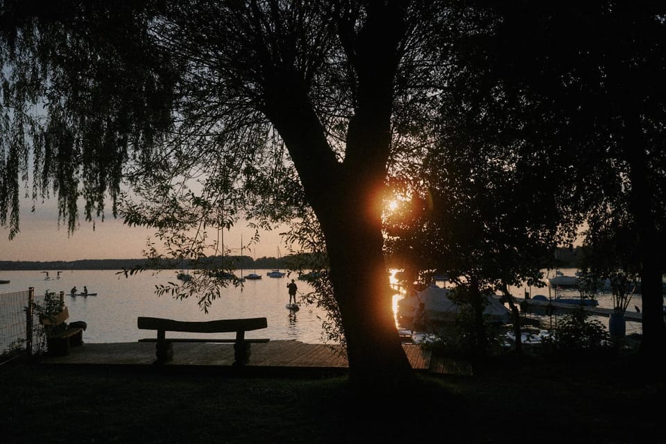 Lake view, Sunset