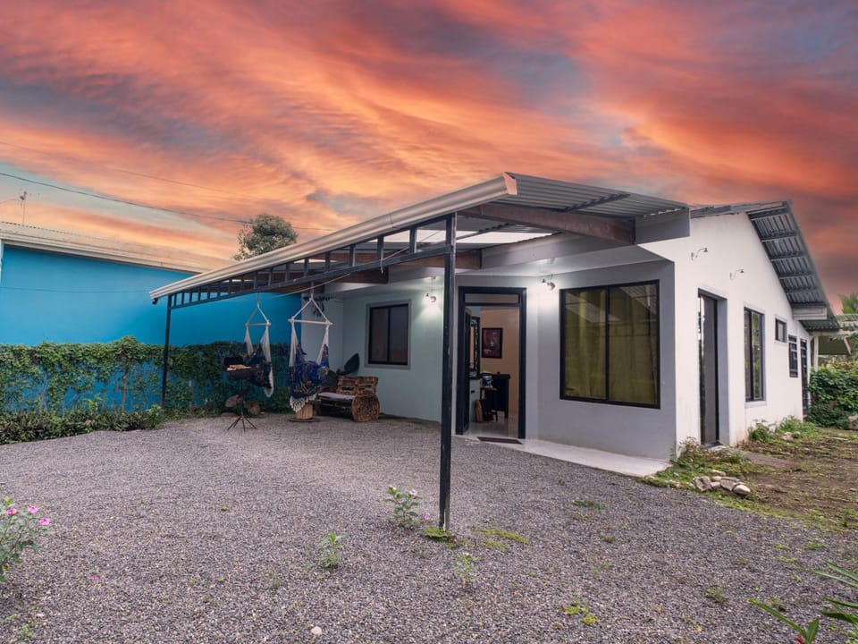 Property building, Garden, Garden view, Sunset